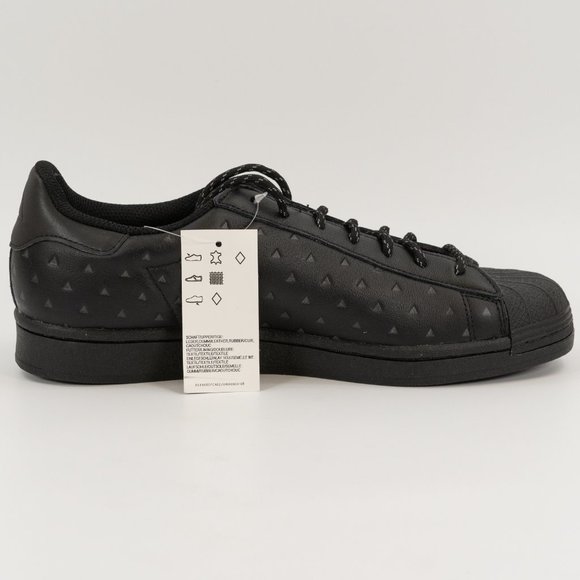 Adidas Pharrell Williams x Superstar \'Black Future\' 2020 GY4981 Leather Sneakers main image 4